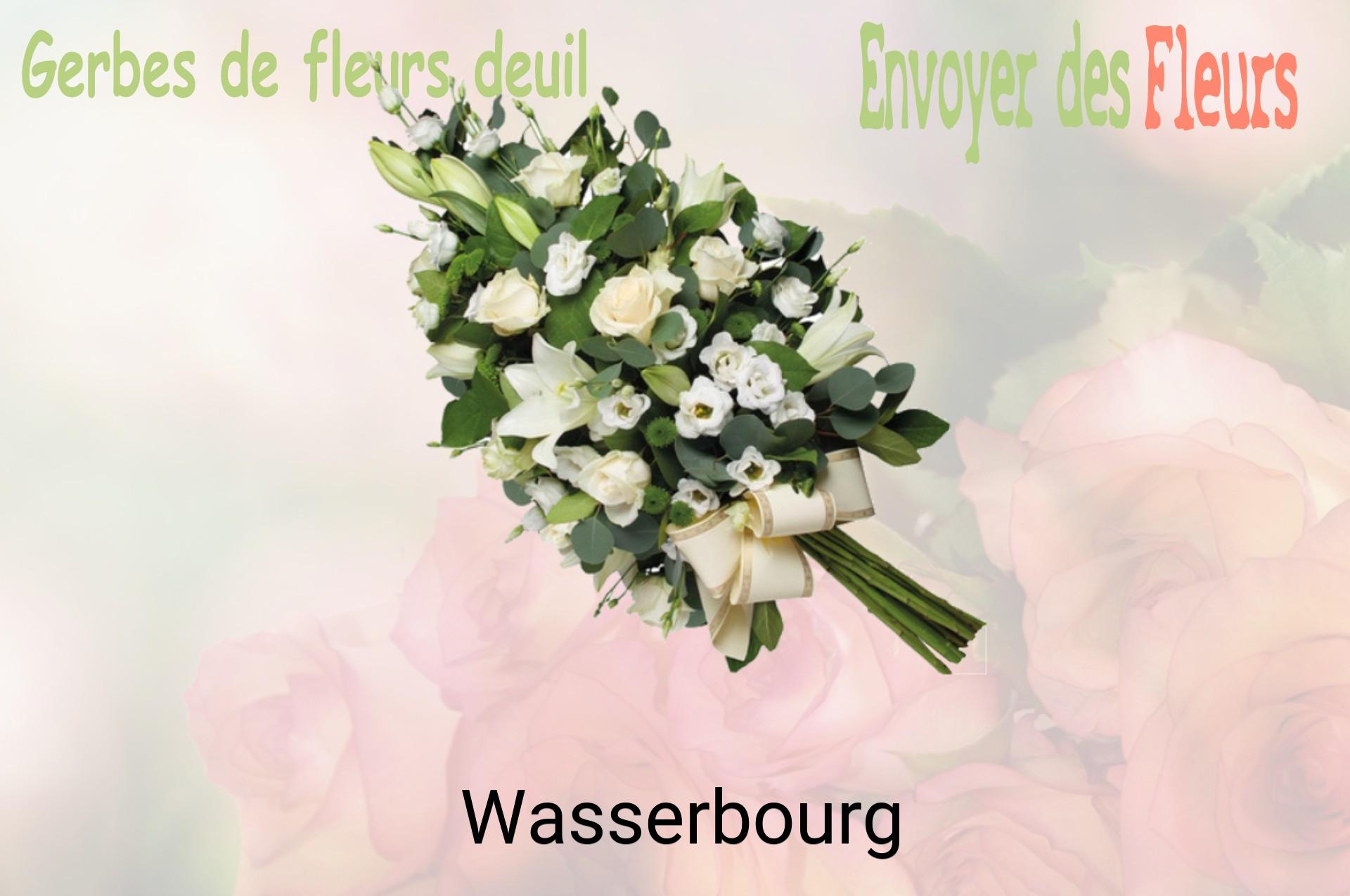 Gerbe de fleurs de deuil livrée à Wasserbourg